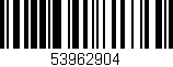 Código de barras (EAN, GTIN, SKU, ISBN): '53962904'