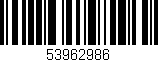 Código de barras (EAN, GTIN, SKU, ISBN): '53962986'