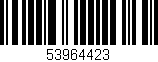 Código de barras (EAN, GTIN, SKU, ISBN): '53964423'