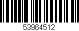 Código de barras (EAN, GTIN, SKU, ISBN): '53964512'