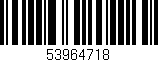 Código de barras (EAN, GTIN, SKU, ISBN): '53964718'