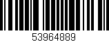 Código de barras (EAN, GTIN, SKU, ISBN): '53964889'