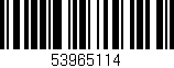 Código de barras (EAN, GTIN, SKU, ISBN): '53965114'