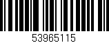 Código de barras (EAN, GTIN, SKU, ISBN): '53965115'