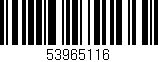 Código de barras (EAN, GTIN, SKU, ISBN): '53965116'