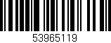 Código de barras (EAN, GTIN, SKU, ISBN): '53965119'