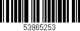 Código de barras (EAN, GTIN, SKU, ISBN): '53965253'
