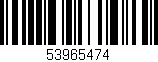 Código de barras (EAN, GTIN, SKU, ISBN): '53965474'