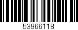 Código de barras (EAN, GTIN, SKU, ISBN): '53966118'