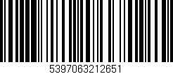 Código de barras (EAN, GTIN, SKU, ISBN): '5397063212651'