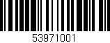 Código de barras (EAN, GTIN, SKU, ISBN): '53971001'