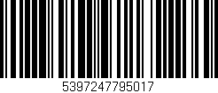 Código de barras (EAN, GTIN, SKU, ISBN): '5397247795017'