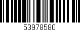 Código de barras (EAN, GTIN, SKU, ISBN): '53978580'