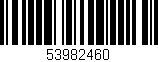 Código de barras (EAN, GTIN, SKU, ISBN): '53982460'