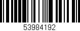 Código de barras (EAN, GTIN, SKU, ISBN): '53984192'