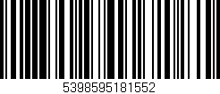 Código de barras (EAN, GTIN, SKU, ISBN): '5398595181552'