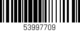 Código de barras (EAN, GTIN, SKU, ISBN): '53997709'
