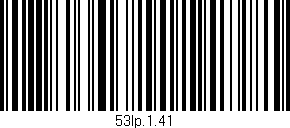 Código de barras (EAN, GTIN, SKU, ISBN): '53lp.1.41'