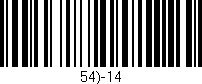 Código de barras (EAN, GTIN, SKU, ISBN): '54)-14'