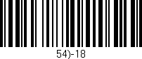 Código de barras (EAN, GTIN, SKU, ISBN): '54)-18'