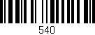 Código de barras (EAN, GTIN, SKU, ISBN): '540'