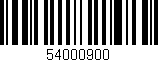 Código de barras (EAN, GTIN, SKU, ISBN): '54000900'