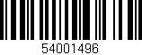 Código de barras (EAN, GTIN, SKU, ISBN): '54001496'