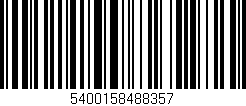Código de barras (EAN, GTIN, SKU, ISBN): '5400158488357'
