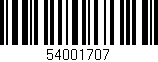 Código de barras (EAN, GTIN, SKU, ISBN): '54001707'