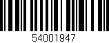 Código de barras (EAN, GTIN, SKU, ISBN): '54001947'