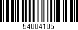 Código de barras (EAN, GTIN, SKU, ISBN): '54004105'