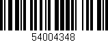 Código de barras (EAN, GTIN, SKU, ISBN): '54004348'