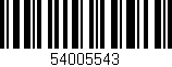 Código de barras (EAN, GTIN, SKU, ISBN): '54005543'