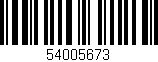 Código de barras (EAN, GTIN, SKU, ISBN): '54005673'
