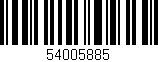 Código de barras (EAN, GTIN, SKU, ISBN): '54005885'