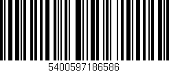Código de barras (EAN, GTIN, SKU, ISBN): '5400597186586'