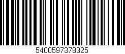 Código de barras (EAN, GTIN, SKU, ISBN): '5400597378325'