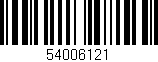 Código de barras (EAN, GTIN, SKU, ISBN): '54006121'