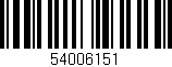 Código de barras (EAN, GTIN, SKU, ISBN): '54006151'