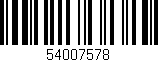 Código de barras (EAN, GTIN, SKU, ISBN): '54007578'