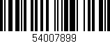 Código de barras (EAN, GTIN, SKU, ISBN): '54007899'