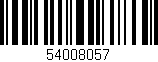 Código de barras (EAN, GTIN, SKU, ISBN): '54008057'