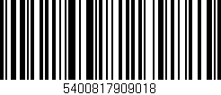 Código de barras (EAN, GTIN, SKU, ISBN): '5400817909018'