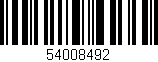 Código de barras (EAN, GTIN, SKU, ISBN): '54008492'