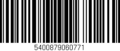 Código de barras (EAN, GTIN, SKU, ISBN): '5400879060771'