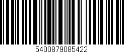 Código de barras (EAN, GTIN, SKU, ISBN): '5400879085422'