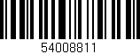 Código de barras (EAN, GTIN, SKU, ISBN): '54008811'