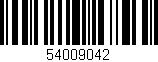 Código de barras (EAN, GTIN, SKU, ISBN): '54009042'