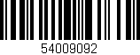 Código de barras (EAN, GTIN, SKU, ISBN): '54009092'
