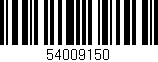 Código de barras (EAN, GTIN, SKU, ISBN): '54009150'